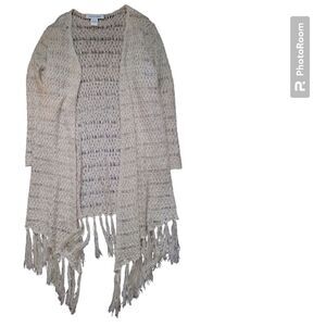 99 Jane Street Cream Colored Cardigan - L